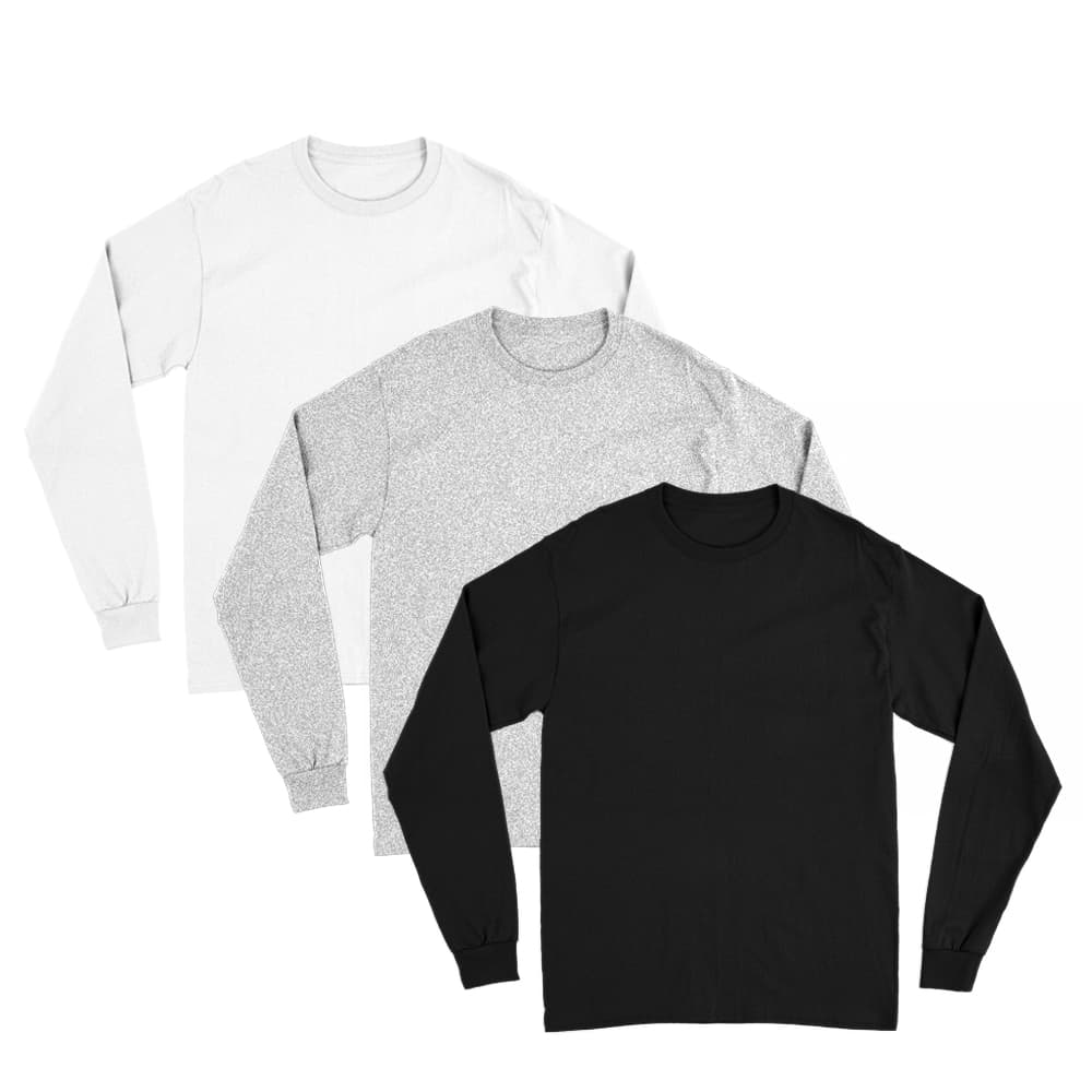 Polo Manga Larga Pack de 3