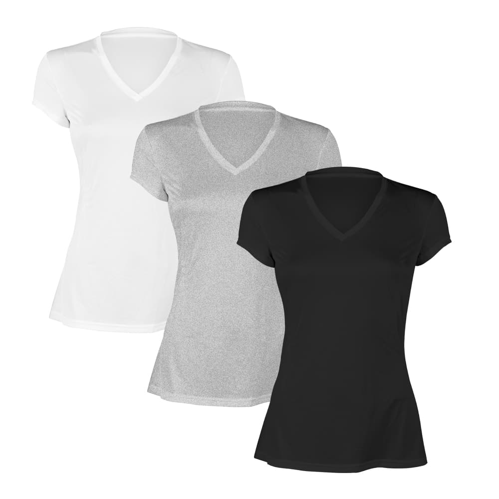 Polo Cuello V de Mujer Pack de 3