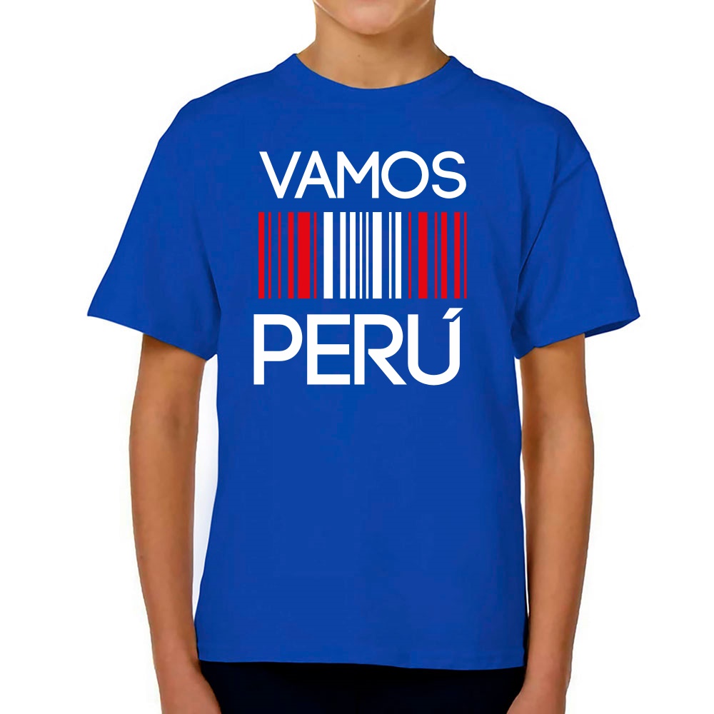 Polo de Niño Codigo de Barra Vamos Peru