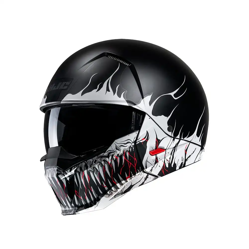 HJC I20 SCARW NEGRO BLANCO