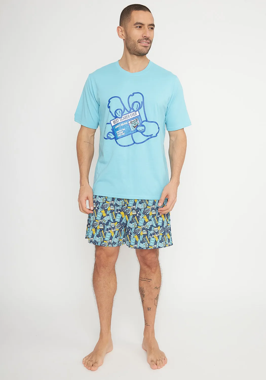 Pijama Short Algodón Monster INC