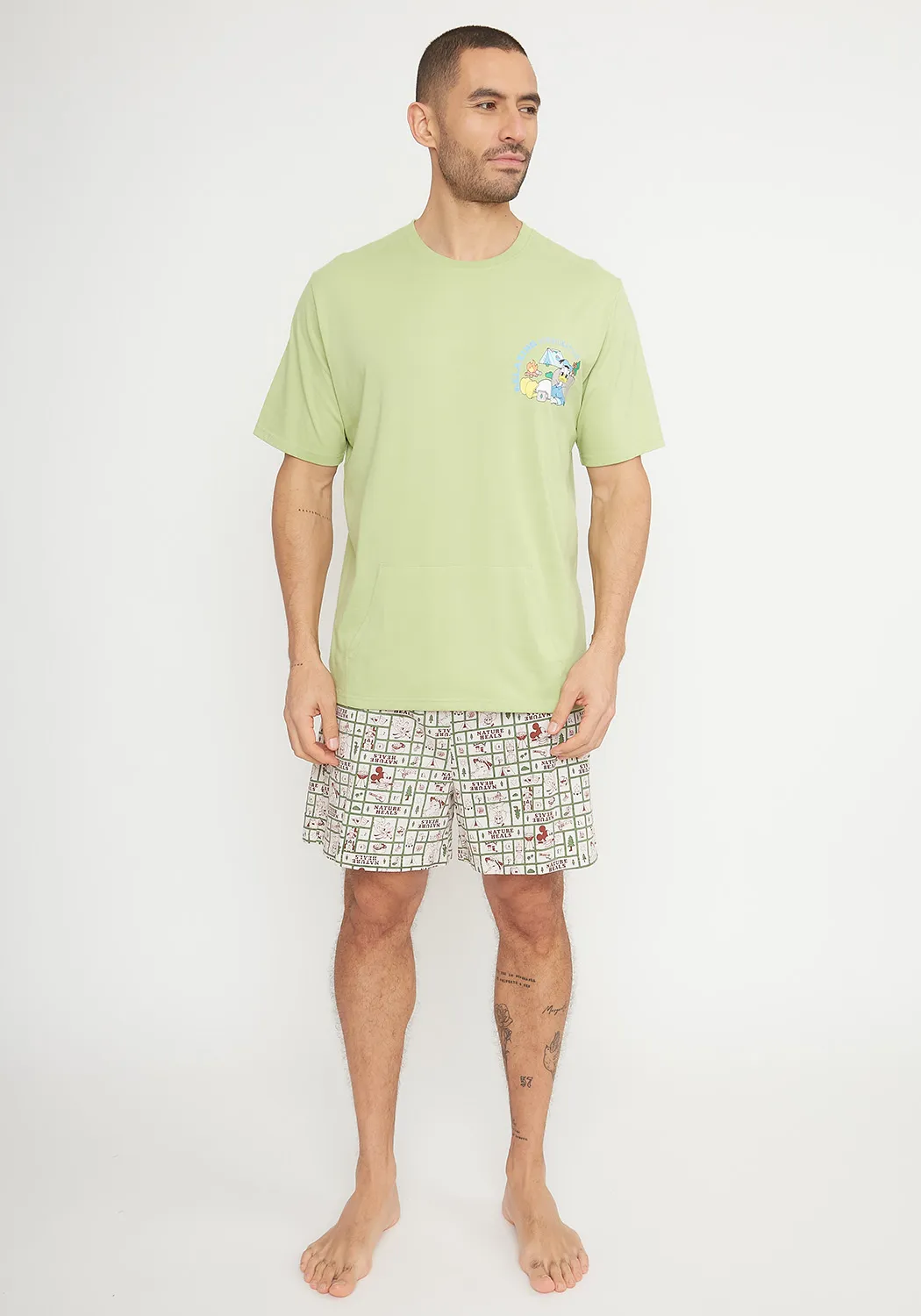 Pijama Short Algodón Pato Donald