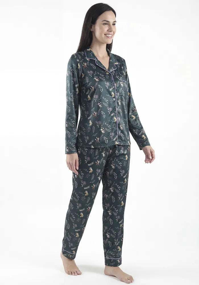 Pijama Pantalon Tela Piel Durazno
